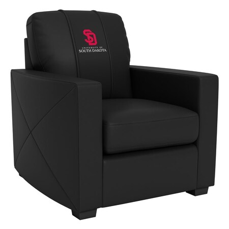 Dreamseat Silver Club Chair with South Dakota Coyotes Logo XZ7759002CHCDBK-PSCOL13096